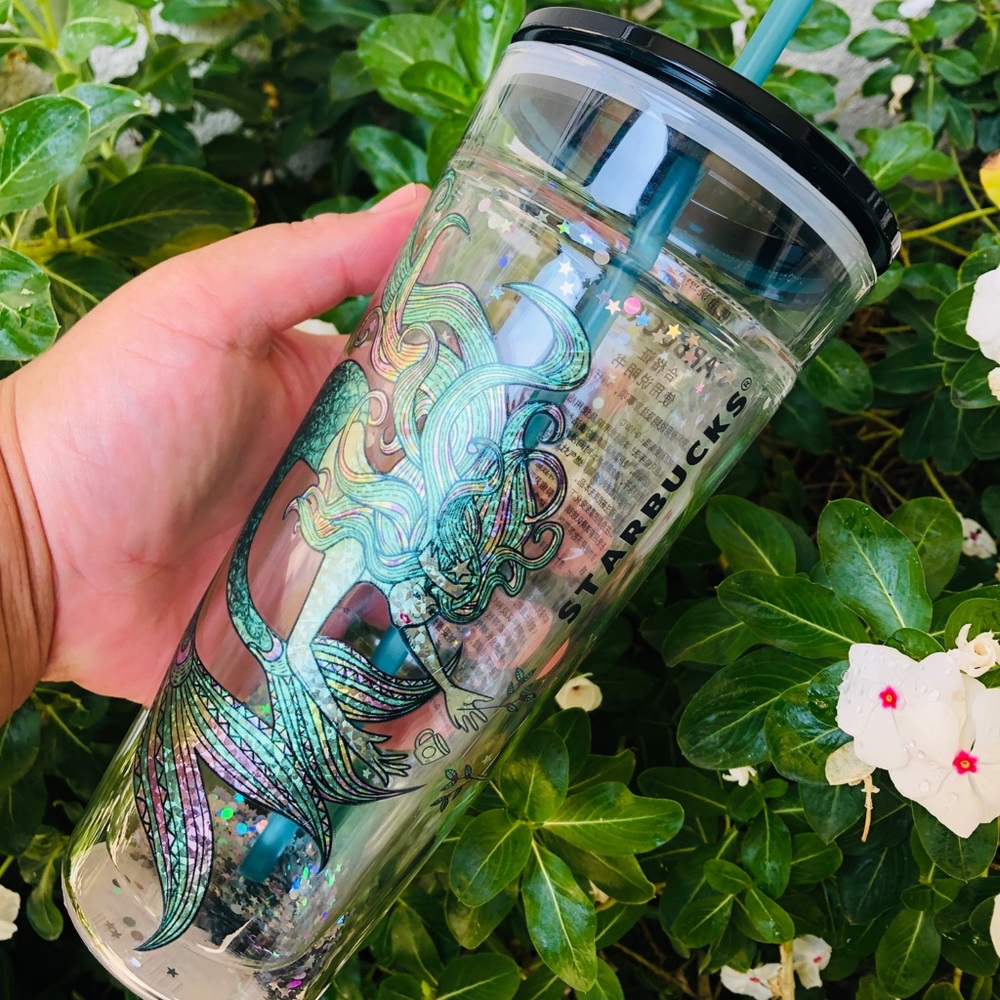 🧜🏻‍♀️LAST🧜🏻‍♀️ Starbucks Anniversary Glass Cup